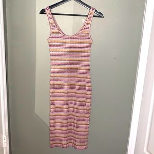 Forever 21 Long Striped Bodycon Summer dress